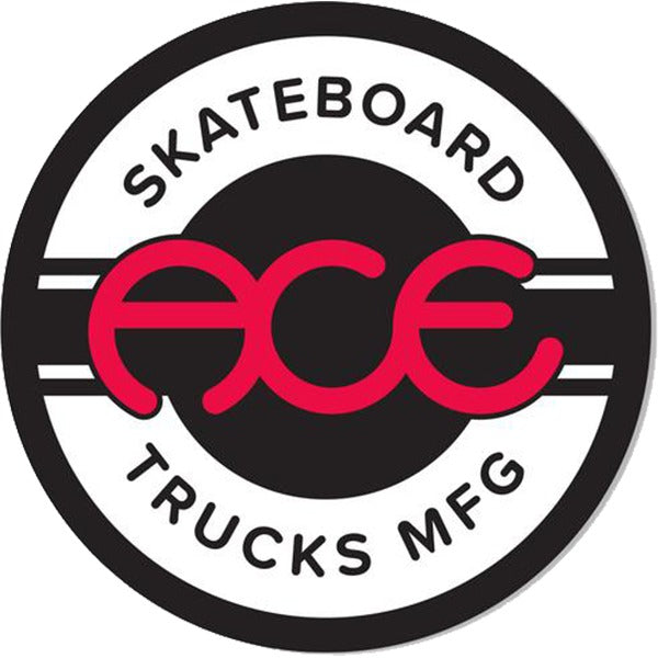 Ace Skateboard Trucks Circle Decal 6in