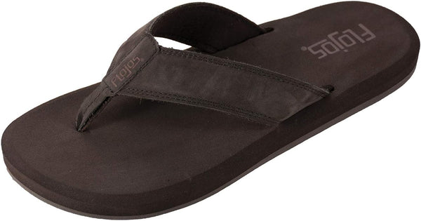 Sandalias Negras Flojos Diego Chanclas Para Hombre, Bronceado