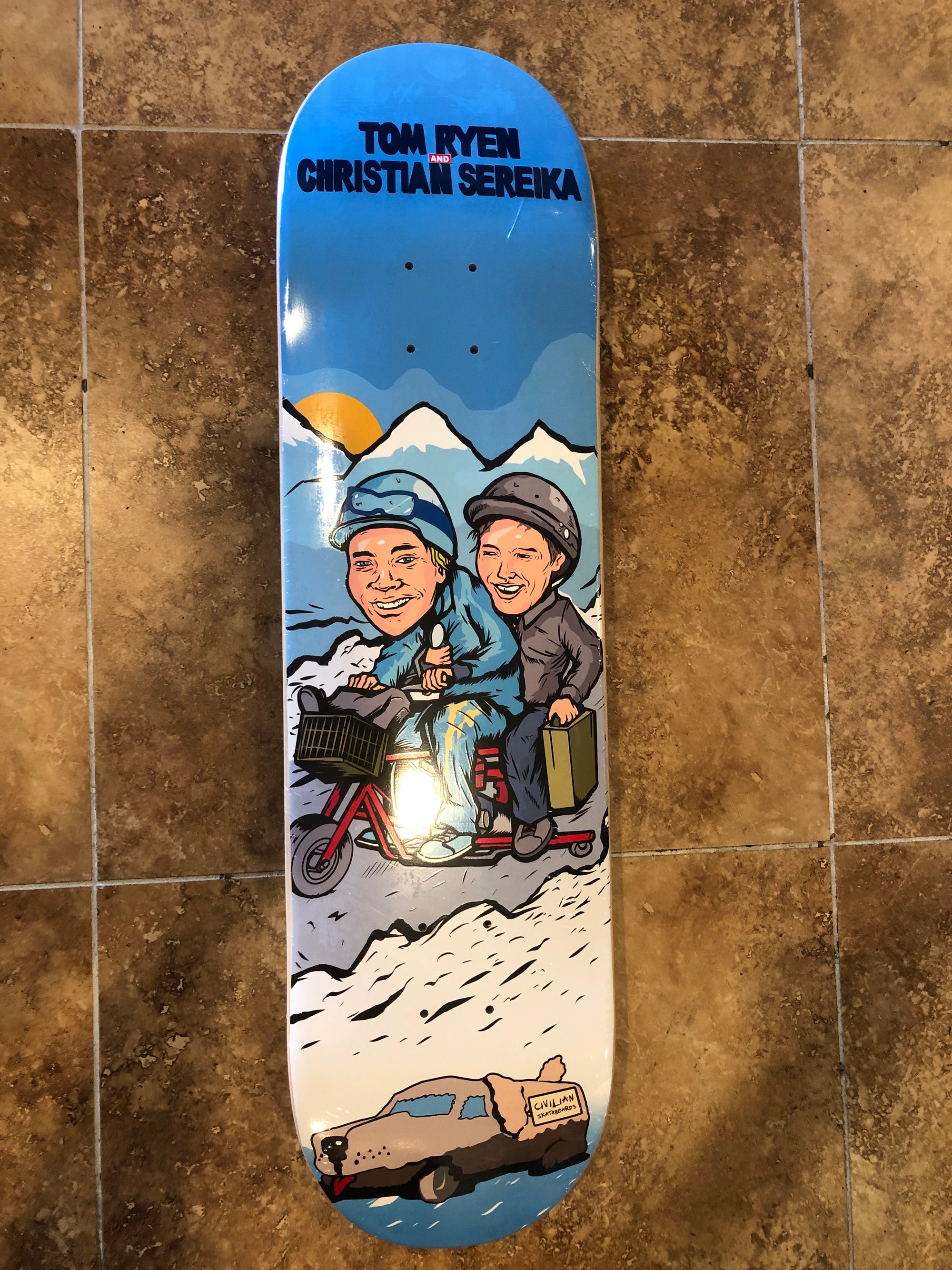 Civilian Skateboards Christian and Tom Tom Dumb and Dumber Deck