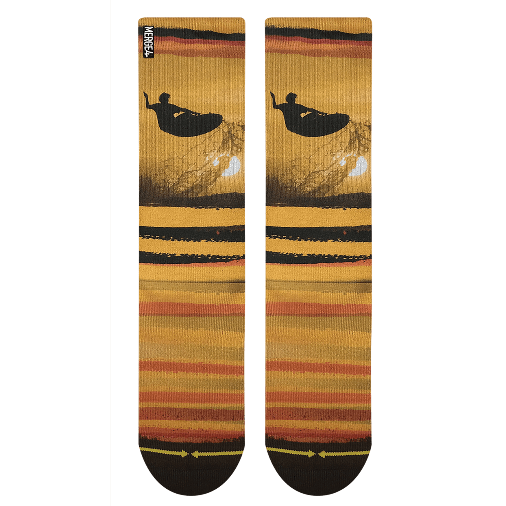 Merge4 x Dave Nelson Early Release Crew Socks Sunny Smith LLC