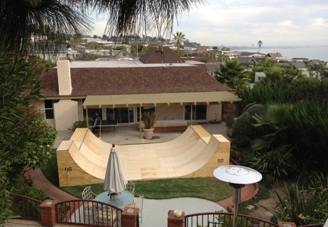 OC Ramps Half Pipe Ramp - 16' Wide