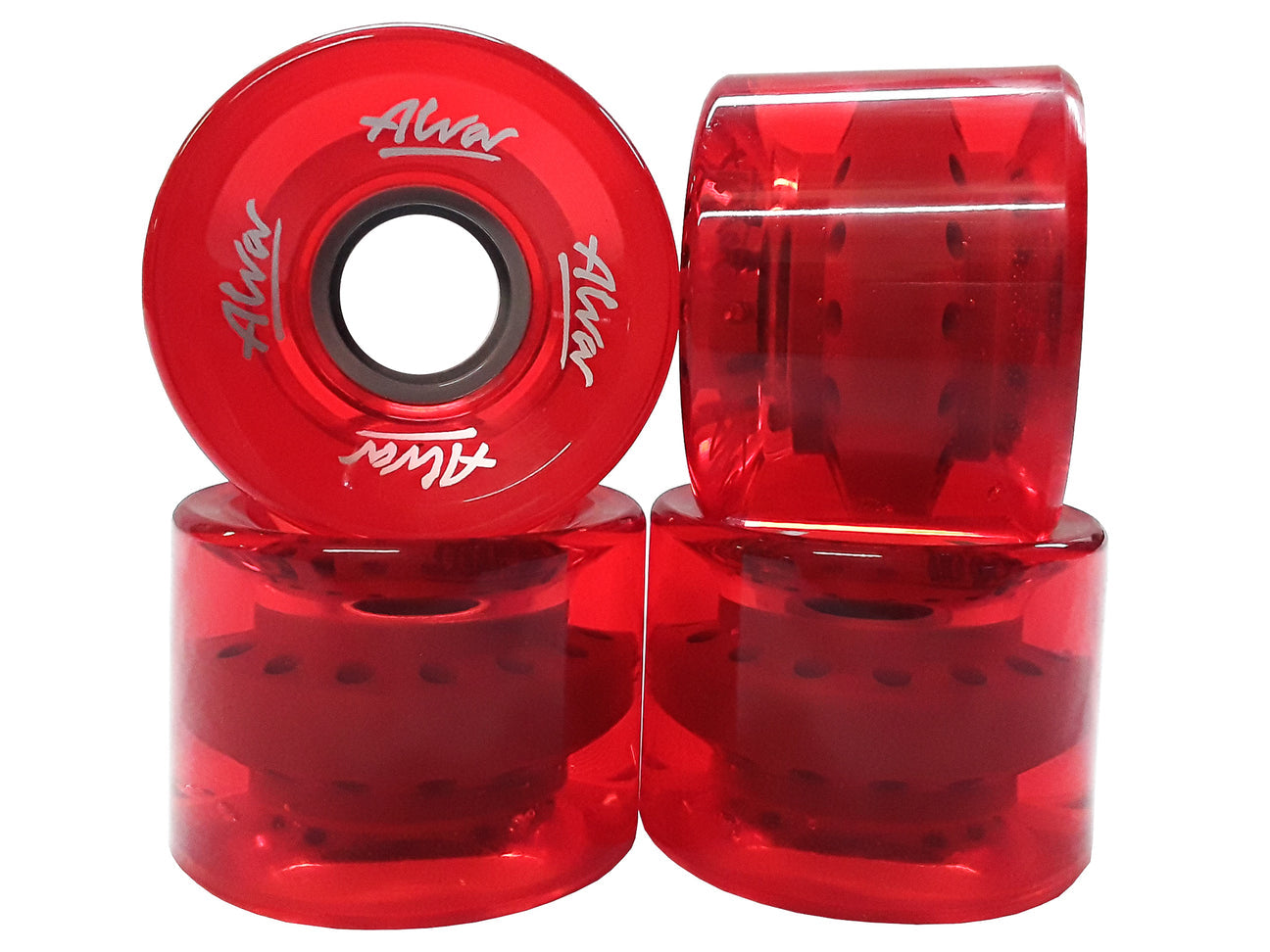ALVA CRUISER WHEELS - CLEAR RED