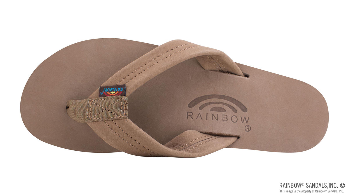 Rainbow Sandals Women&#39;s - Single Layer - 1&quot; Strap - Dark Brown