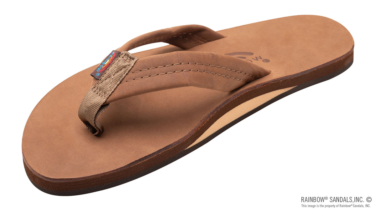 Rainbow Sandals Men&#39;s Single Layer Leather 301alts