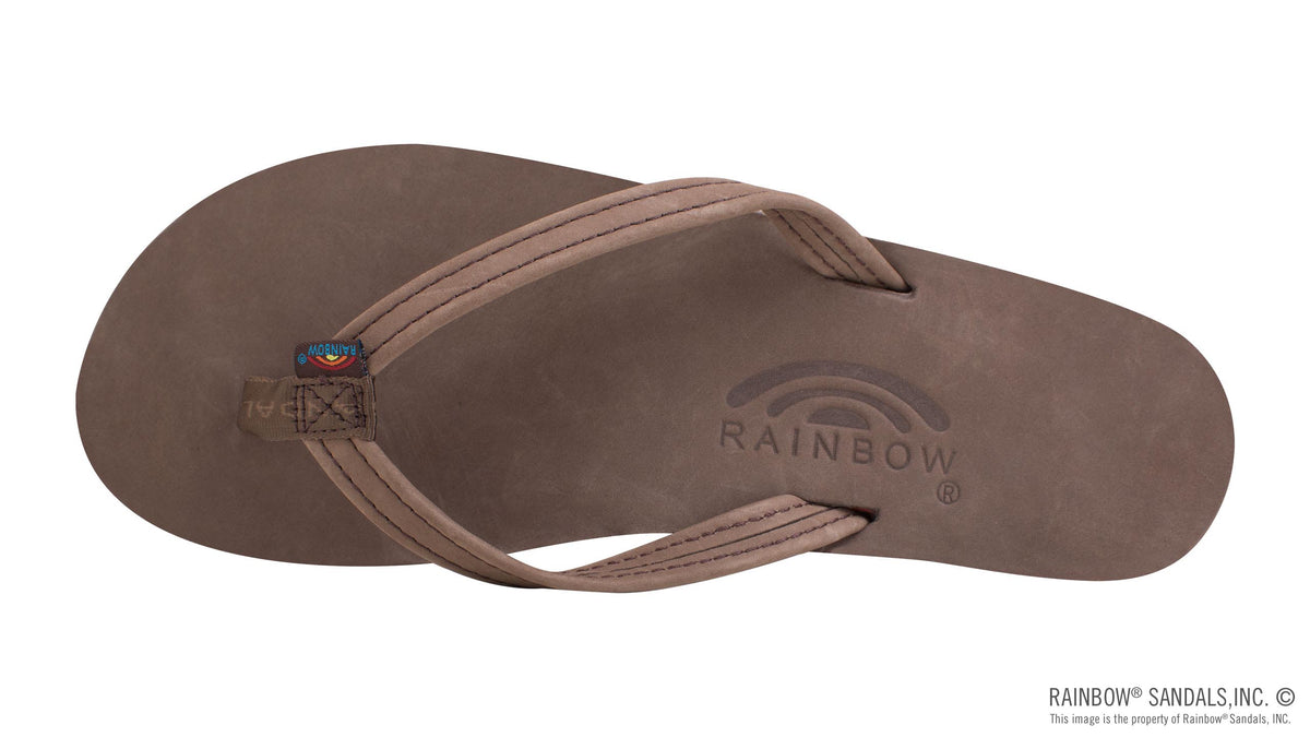 Rainbow Sandals Women&#39;s - Single Layer - 1/2&quot; Strap - Expresso