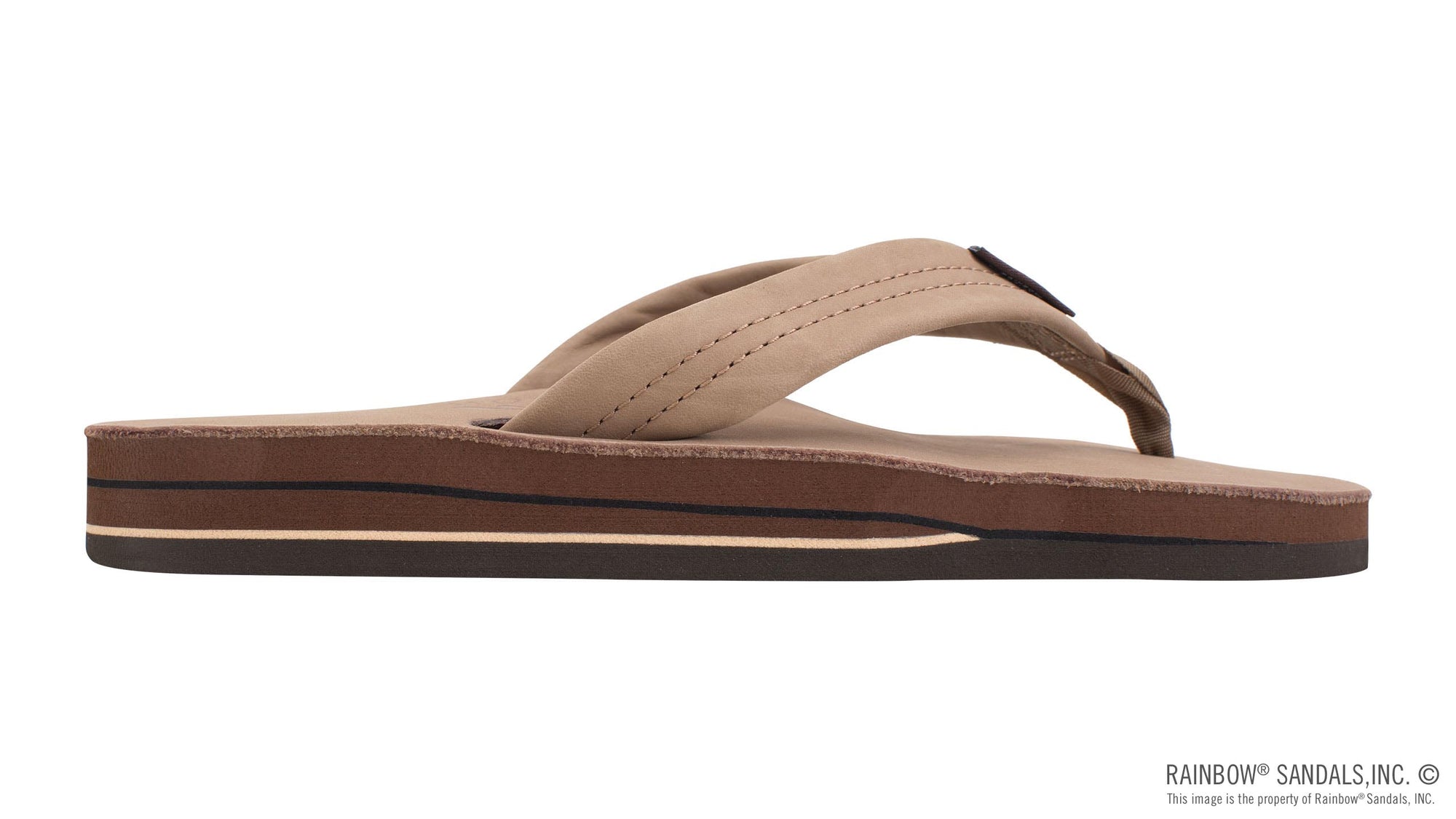 Rainbow Sandals Women's - Double Layer 302alts - 1" Strap - Dark Brown