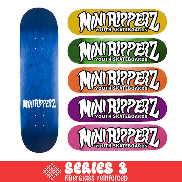 Mini Ripperz Team Logo (Assorted Stains)  Deck 7.5 x 29