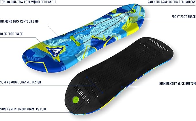 Artic Premium Foam Snowboard Sled- blue