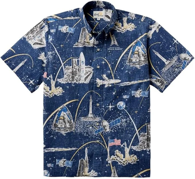 Reyn Spooner Space Forces Collared Shirt