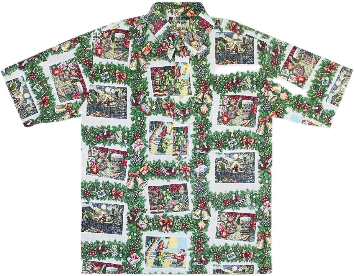 Reyn Spooner Hawaiian Christmas Mele Kalikimaka 2015 Aloha Shirt Size: XL