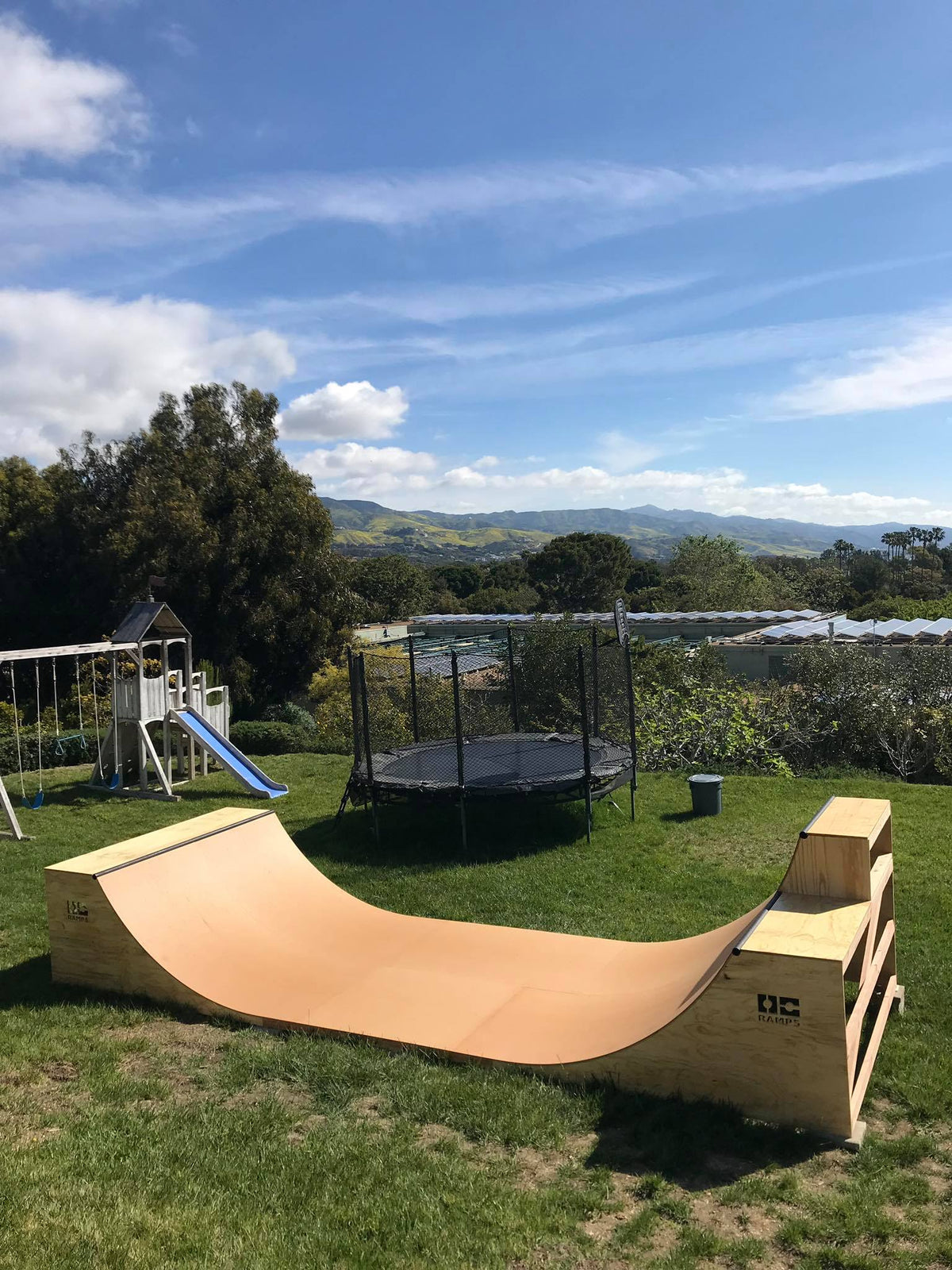 Dual Pipe Ramp Half Pipe Ramp – 8' Wide – Sunny Smith LLC