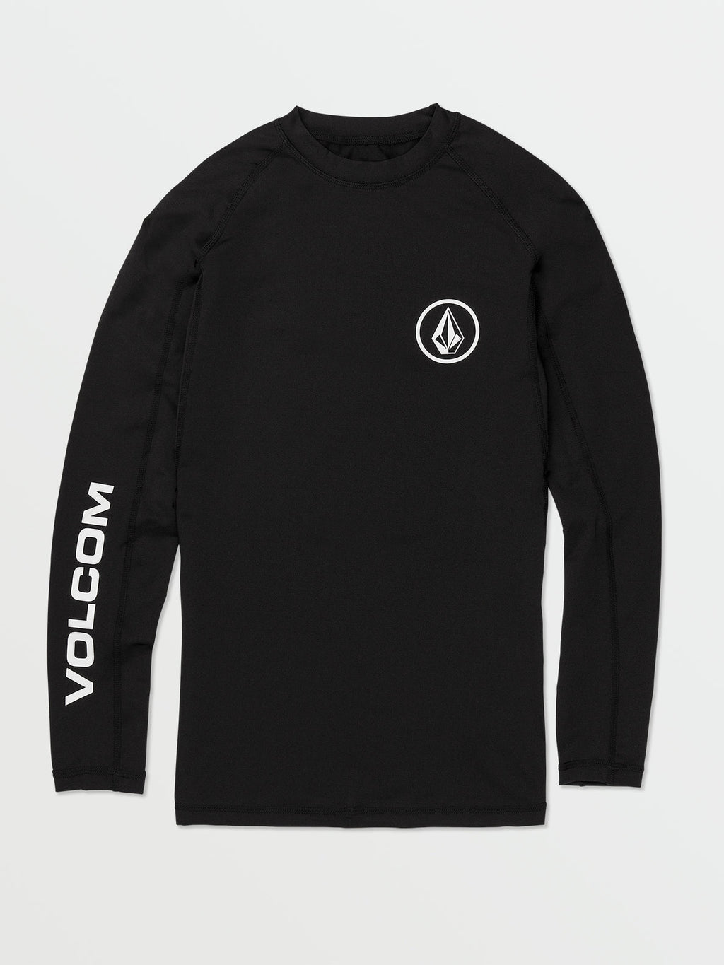 Volcom Lido Solid L/S Rash Guard Black