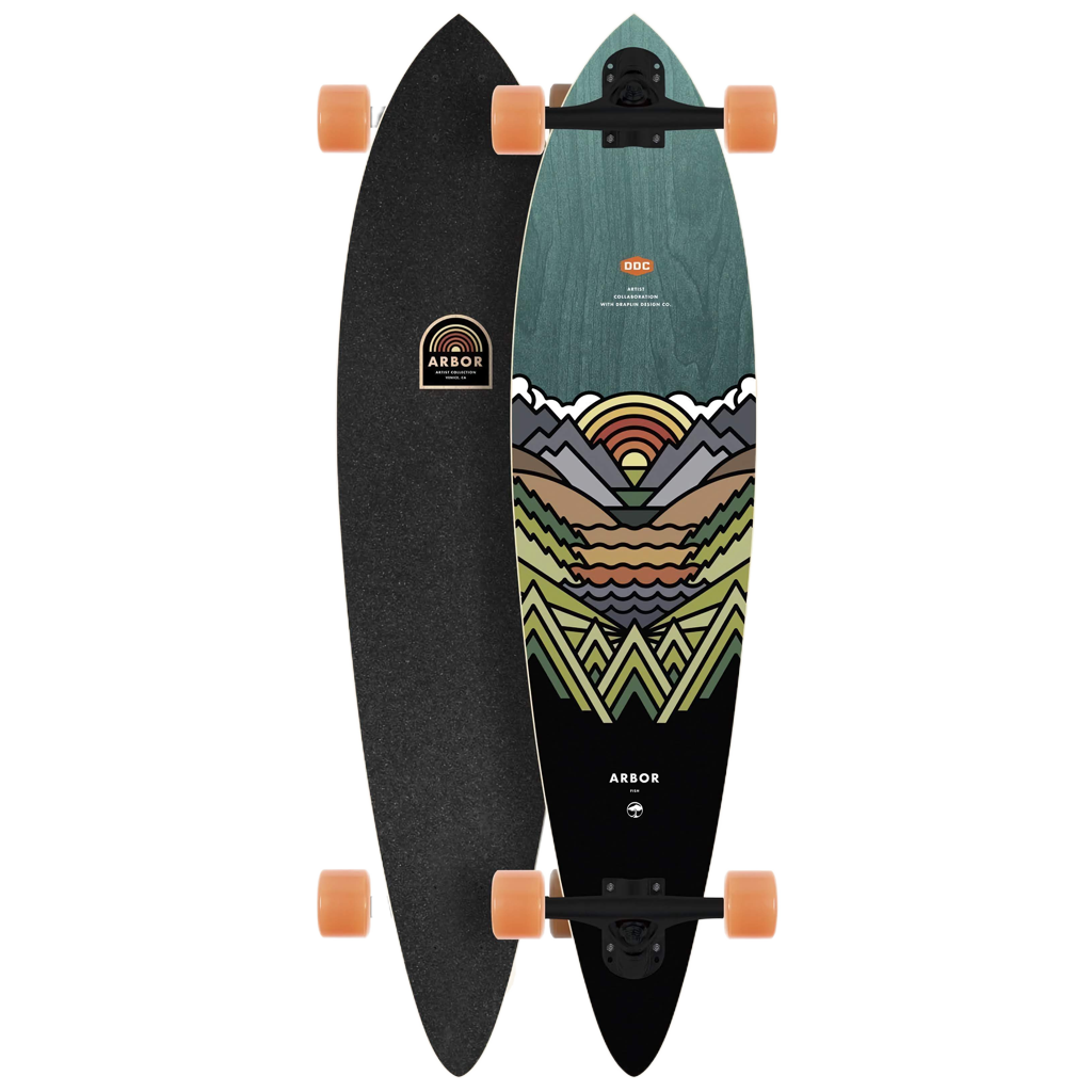 Arbor Artist Fish Complete Skateboard Sunny Smith LLC