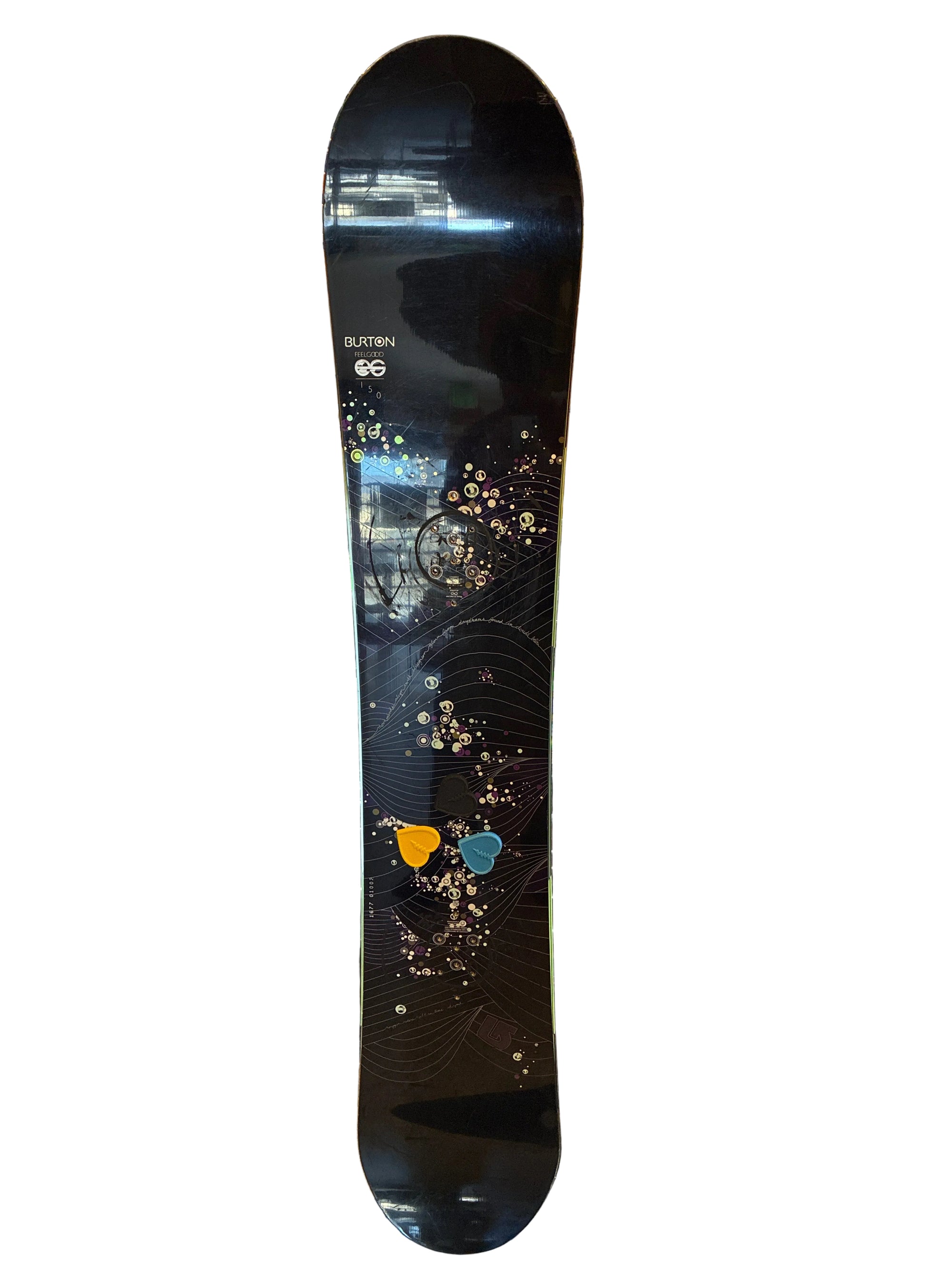 USED Burton Women’s FeelGood Snowboard 150mm with Bindings