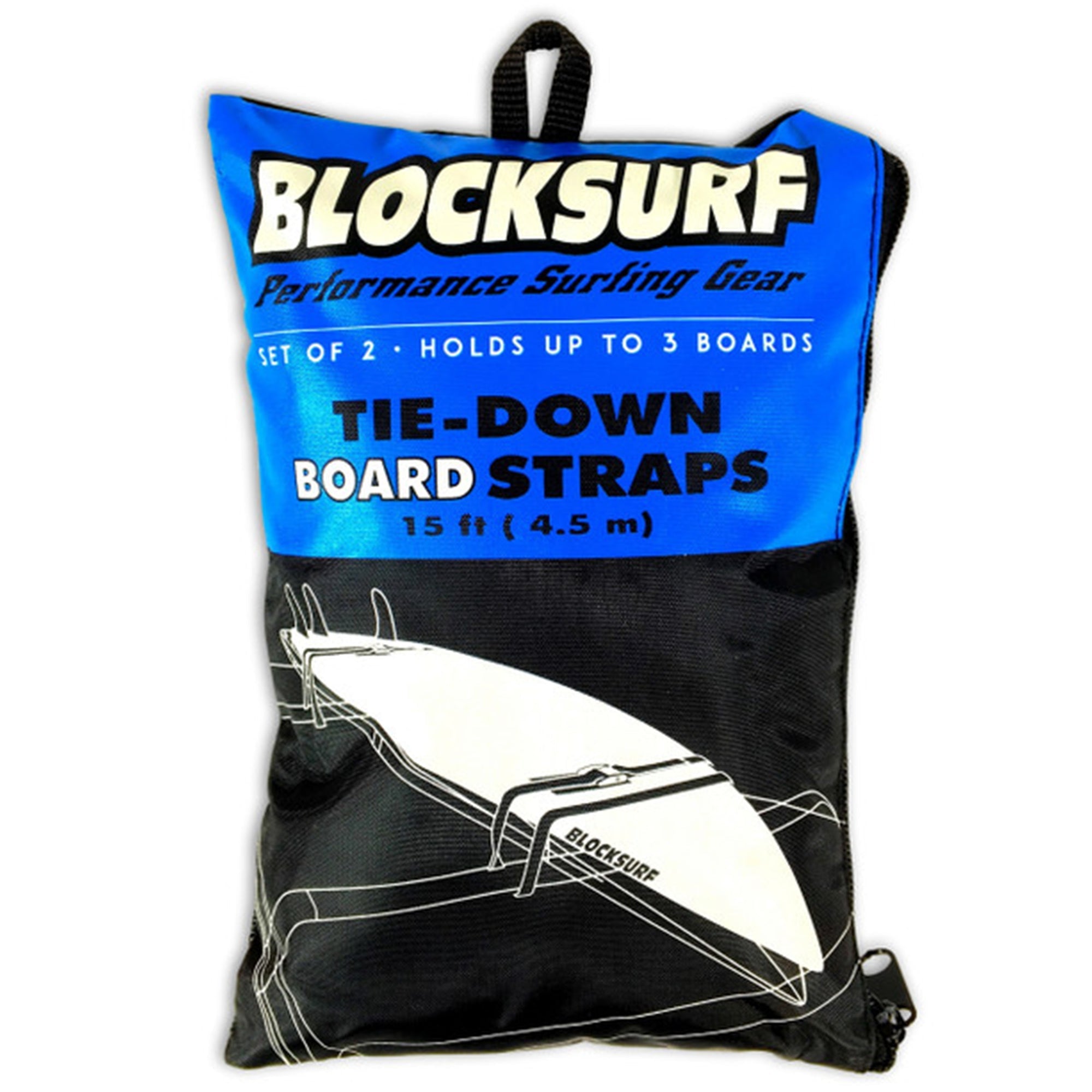 Block surf Tie Down 15' Surf Straps