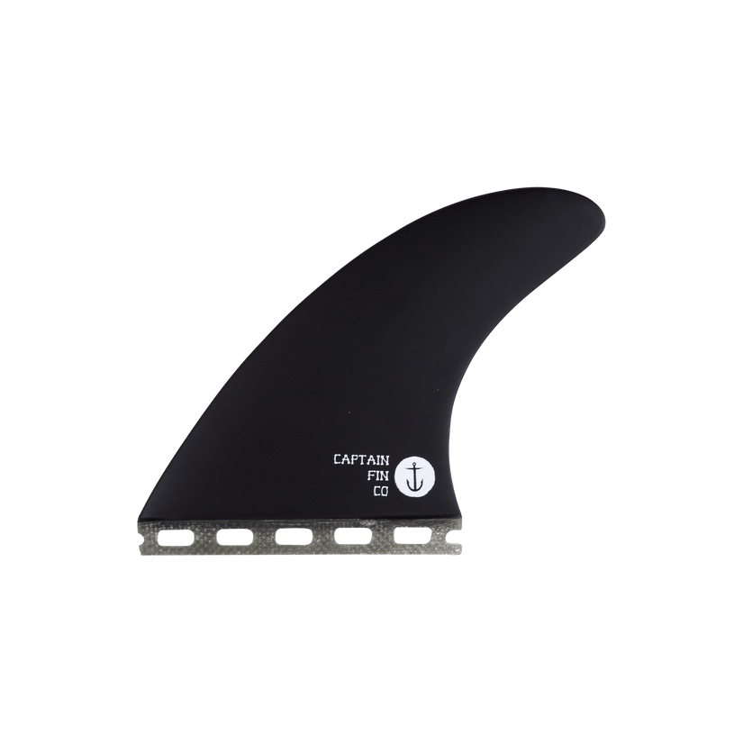 Captain Fin Chippa New Bones Single Tab Surfboard Fin - Black