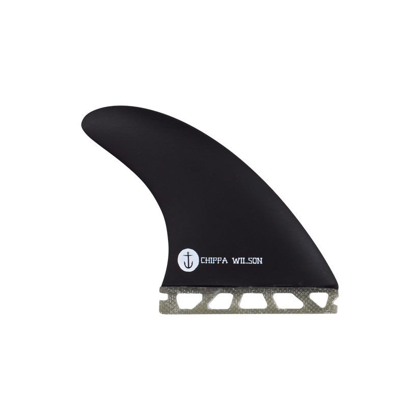 Captain Fin Chippa New Bones Single Tab Surfboard Fin - Black
