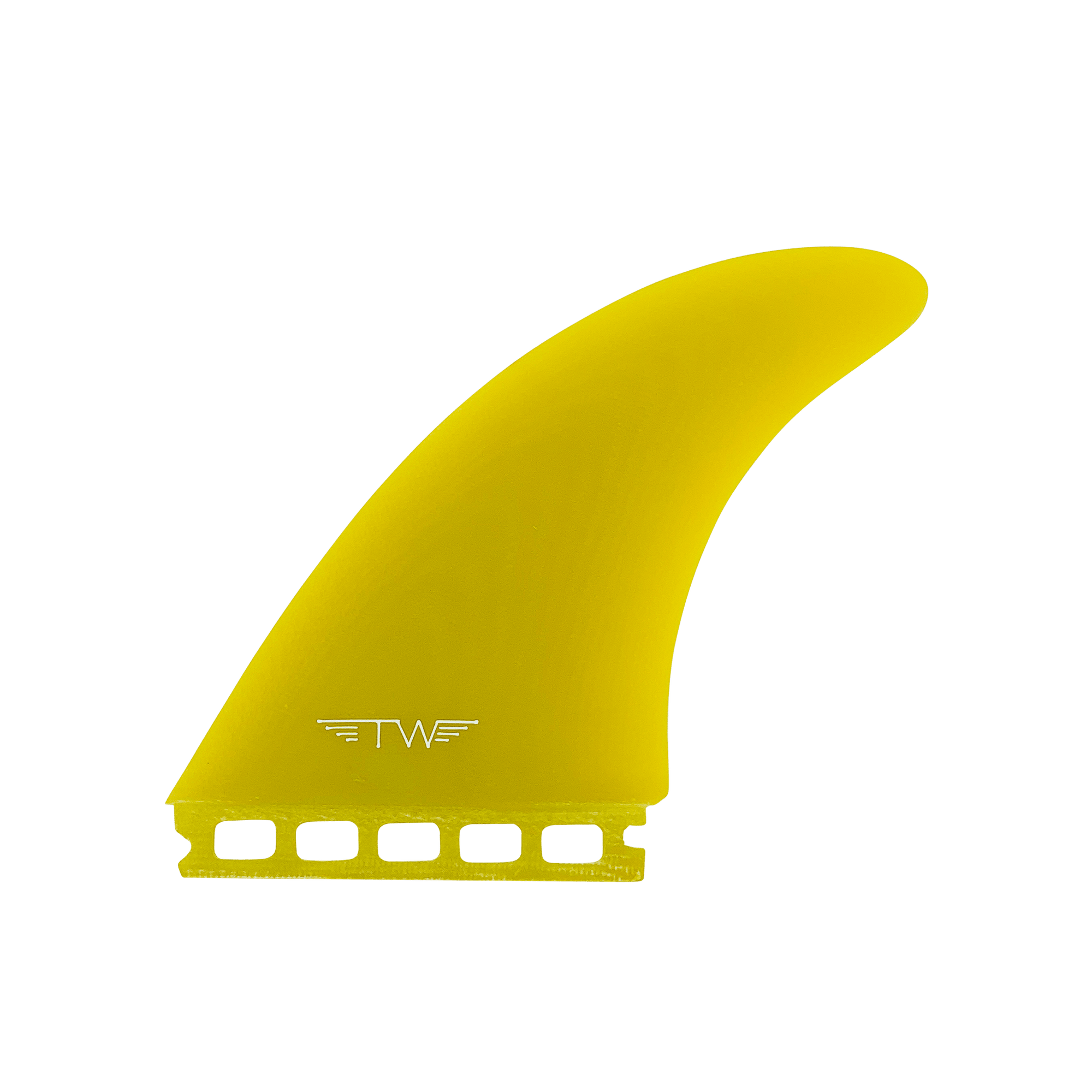 Captain Fin Tyler Warren 2+ 1 Twin + Trailer FG Surfboard Fin - Yellow Future