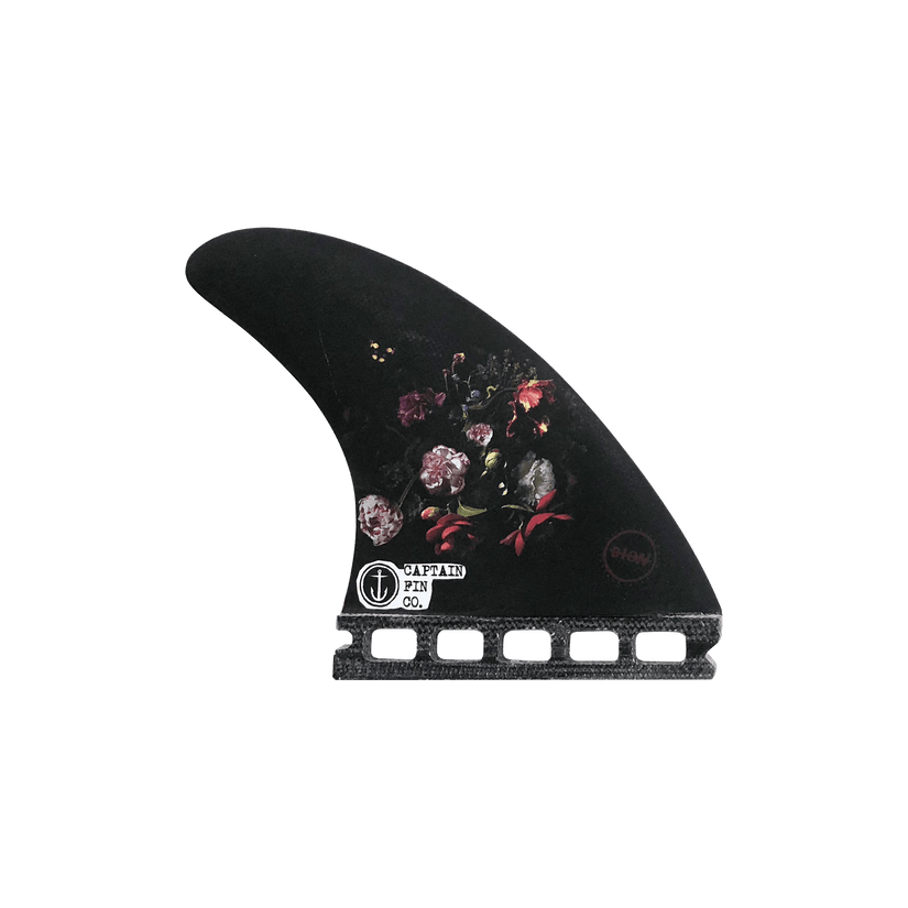 Captain Fin Dion Agius Flower Single Tab Surfboard Fin - Black