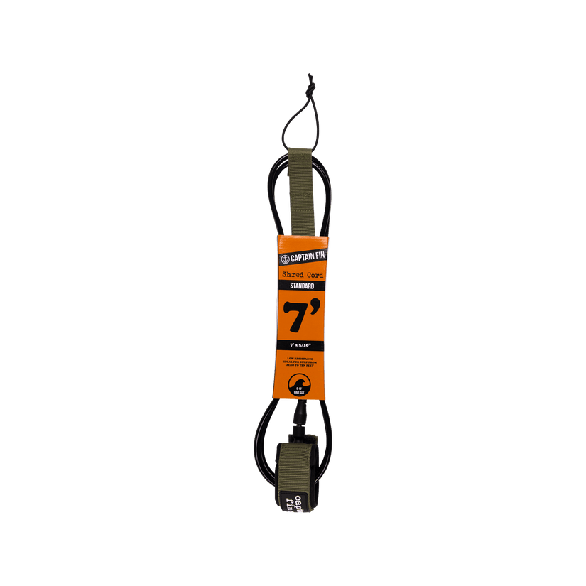 Captain Fin Shred Cord Standard Surfboard Leash 7'-9'
