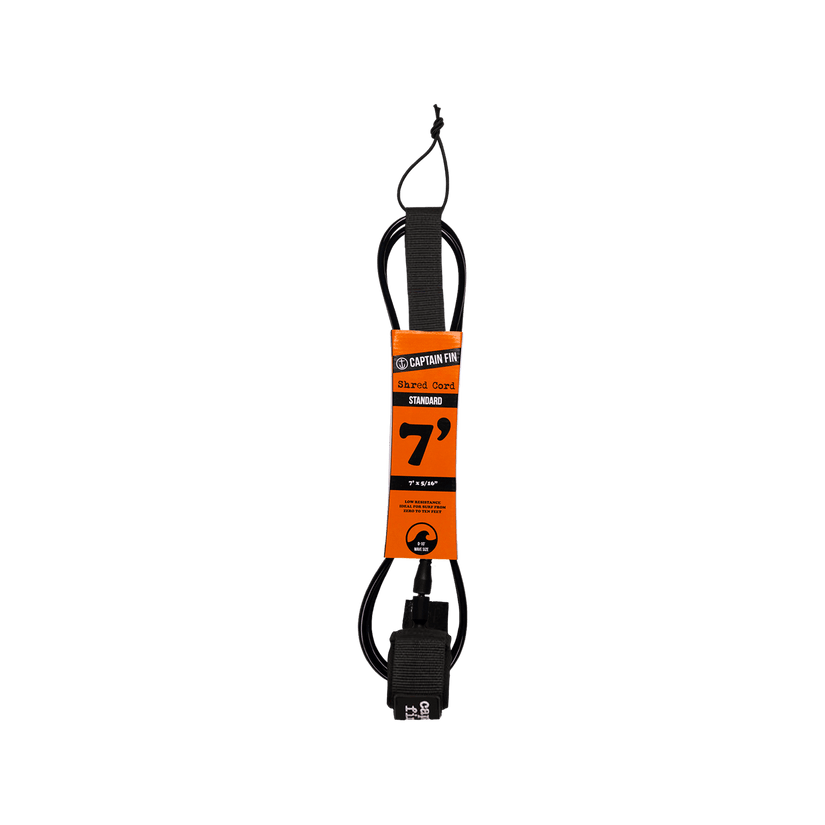 Captain Fin Shred Cord Standard Surfboard Leash 7'-9'