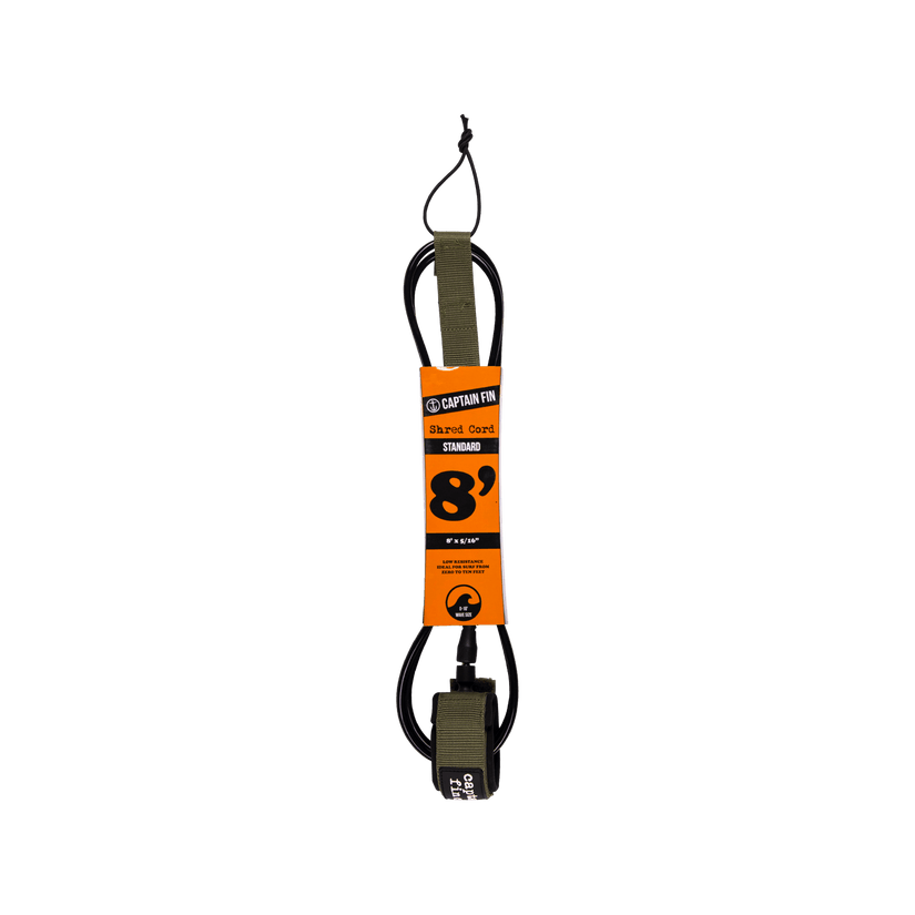 Captain Fin Shred Cord Standard Surfboard Leash 7'-9'