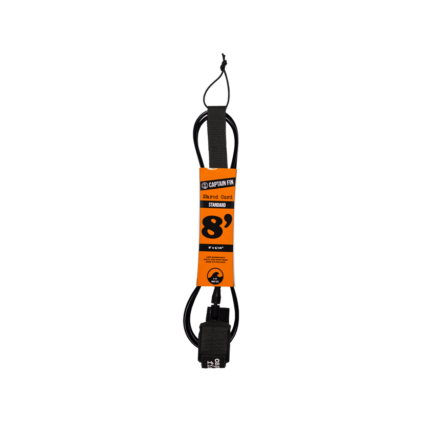 Captain Fin Shred Cord Standard Surfboard Leash 7'-9'