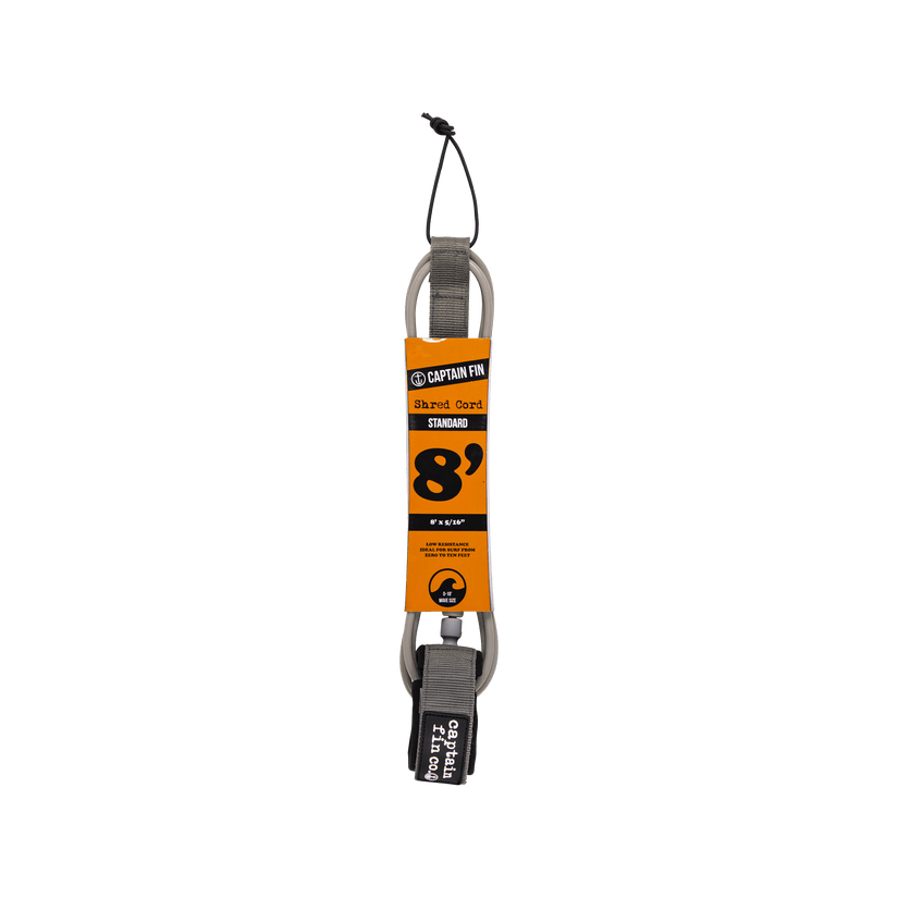 Captain Fin Shred Cord Standard Surfboard Leash 7'-9'
