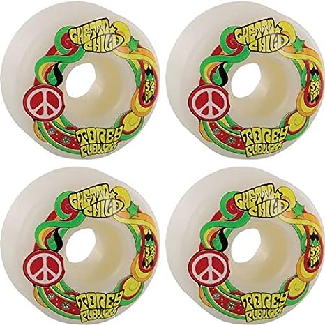 Ghetto Child Torey Pudwill Peace Skateboard Wheels - 52mm 101a (Set of 4) Sunny Smith LLC