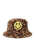 Happy Caps Bucket Hat - Leopard sherpa