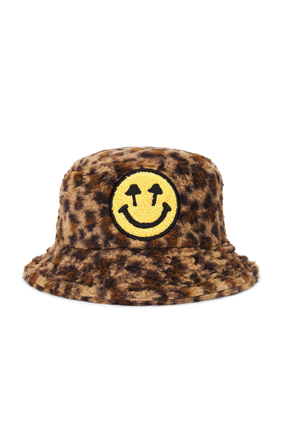Happy Caps Bucket Hat - Leopard sherpa