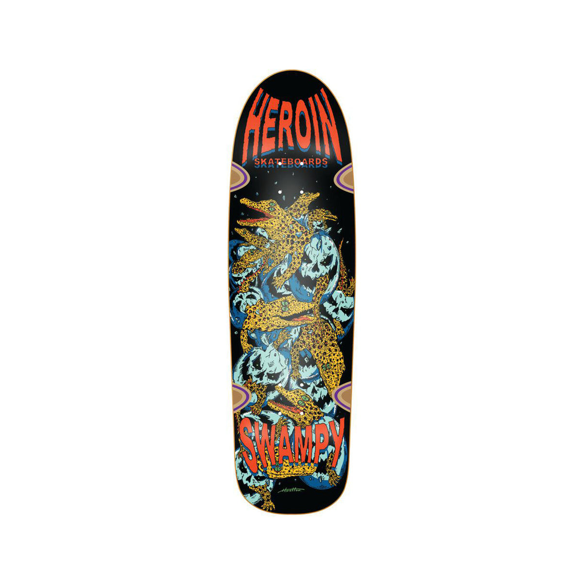 Heroin Skateboards Swampy Gators 9.125 Sunny Smith LLC