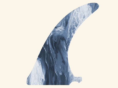 Mid Fin Aku Bone 9.5" Classic single fin