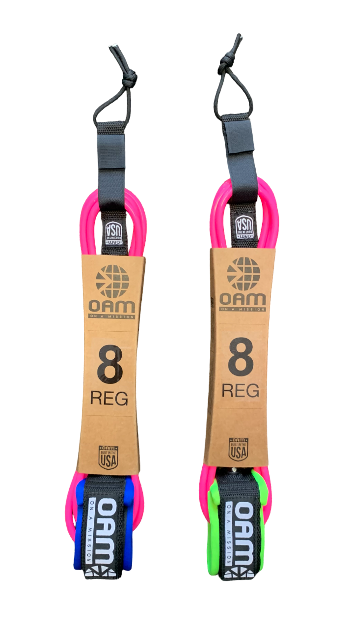 OAM 6' Regular Leash - MADE IN USA-PINK
