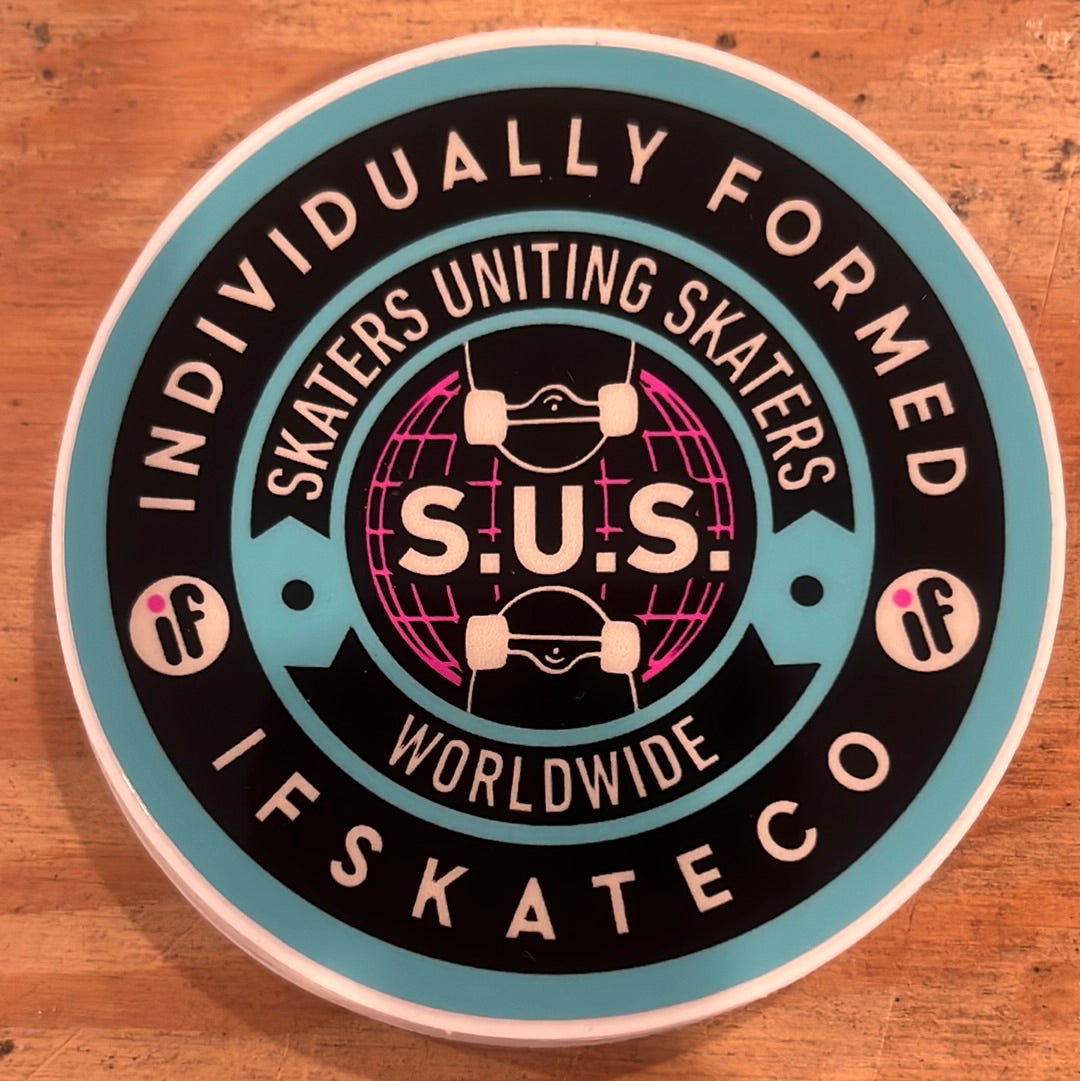 If Skate Co. S.U.S. Sticker Sunny Smith LLC