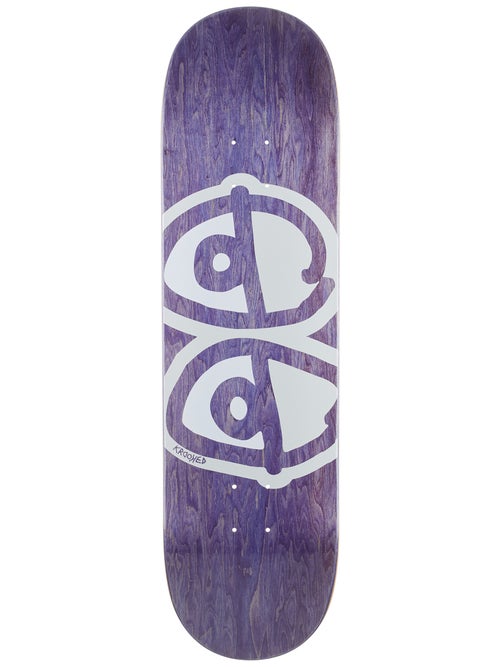 Krooked Eyes Skateboard Deck Purple 8.75 Sunny Smith LLC