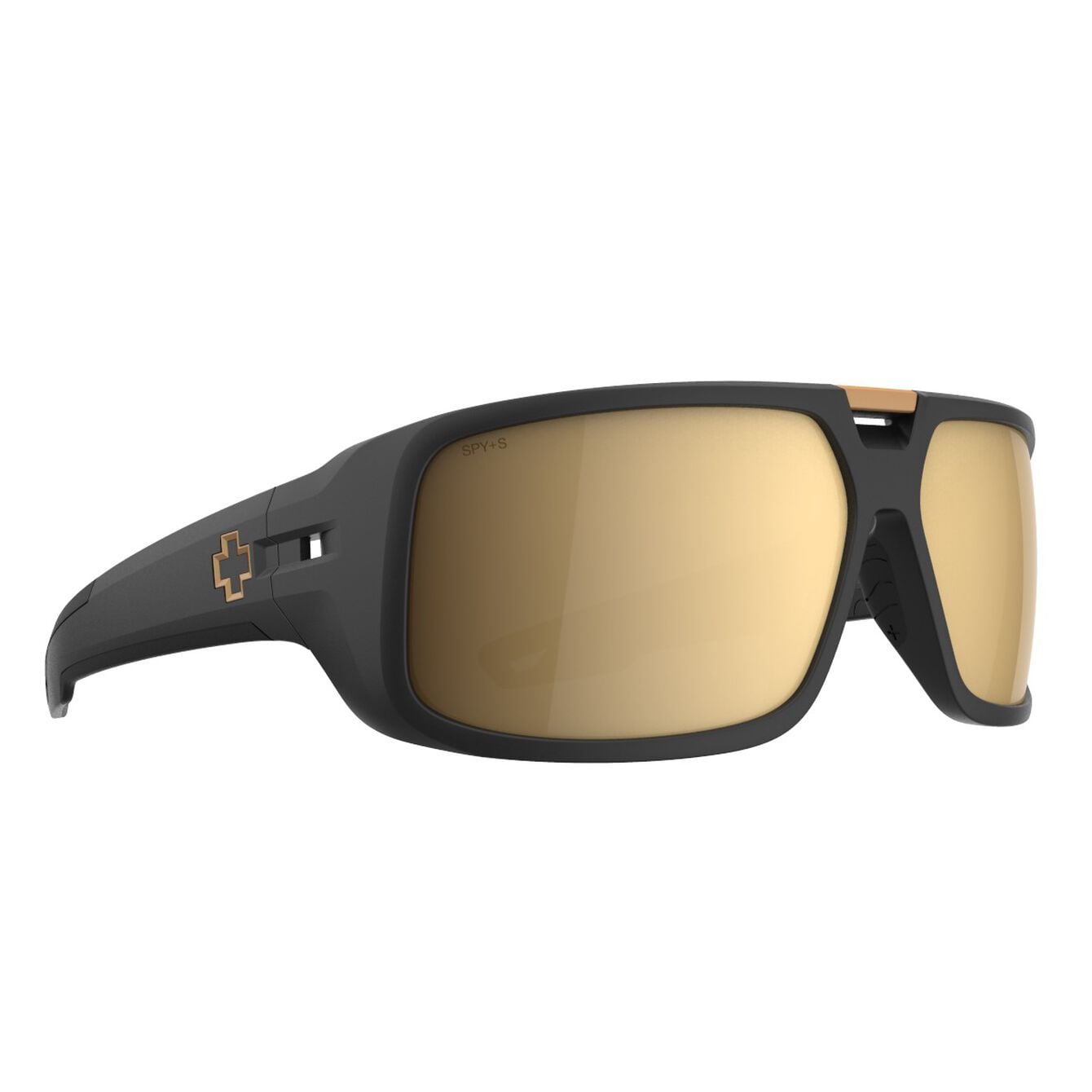 SPY Sunglasses MAINLINE ANSI Matte Black ANSI RX Happy Bronze with Gold Mirror