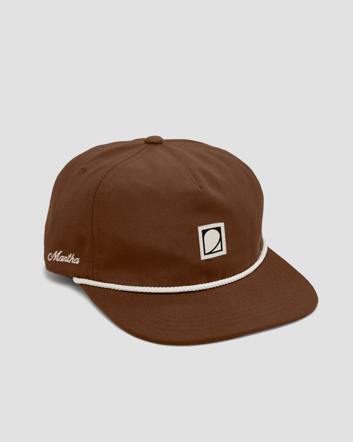 Martha Headwear Lagos Strapback Hat - Brown Sunny Smith LLC