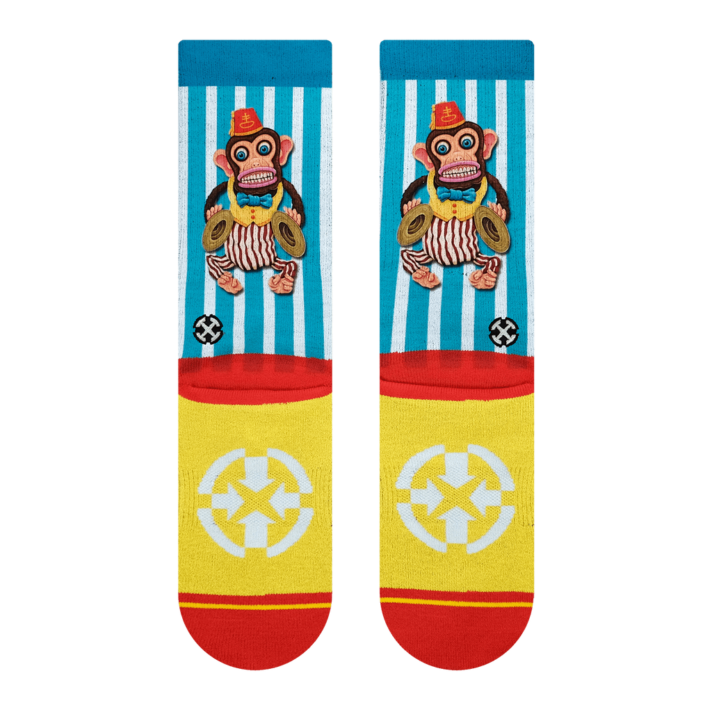 Merge4 Dirk Hays Banging Monkey Crew Socks Sunny Smith LLC