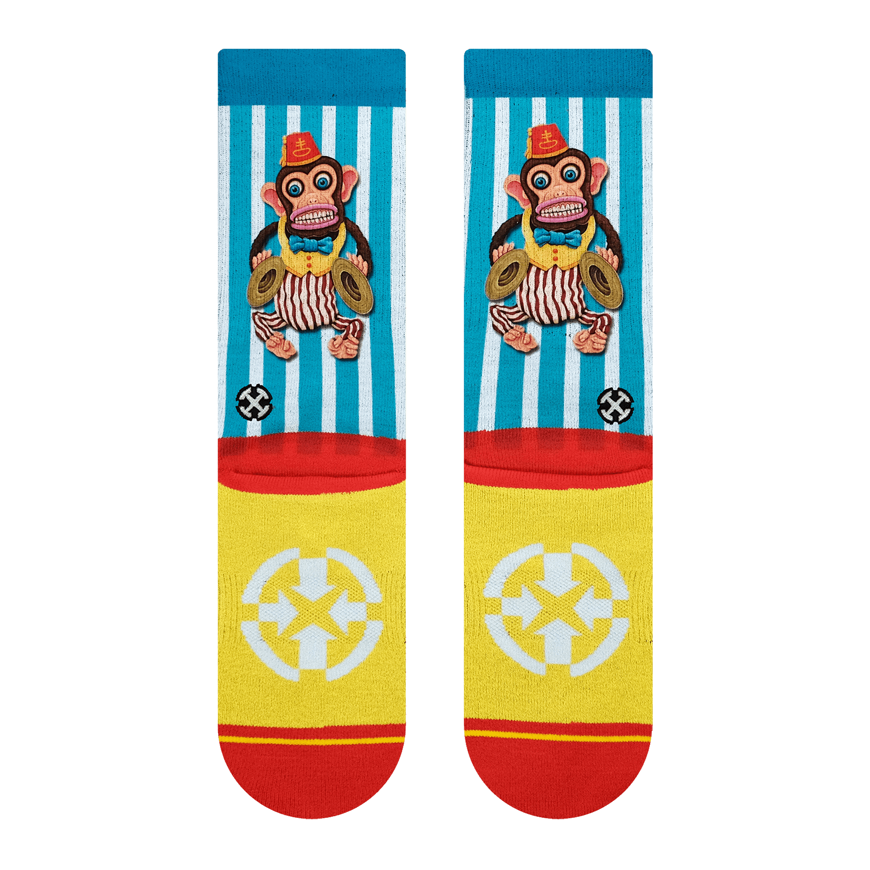 Merge4 Dirk Hays Banging Monkey Crew Socks Sunny Smith LLC