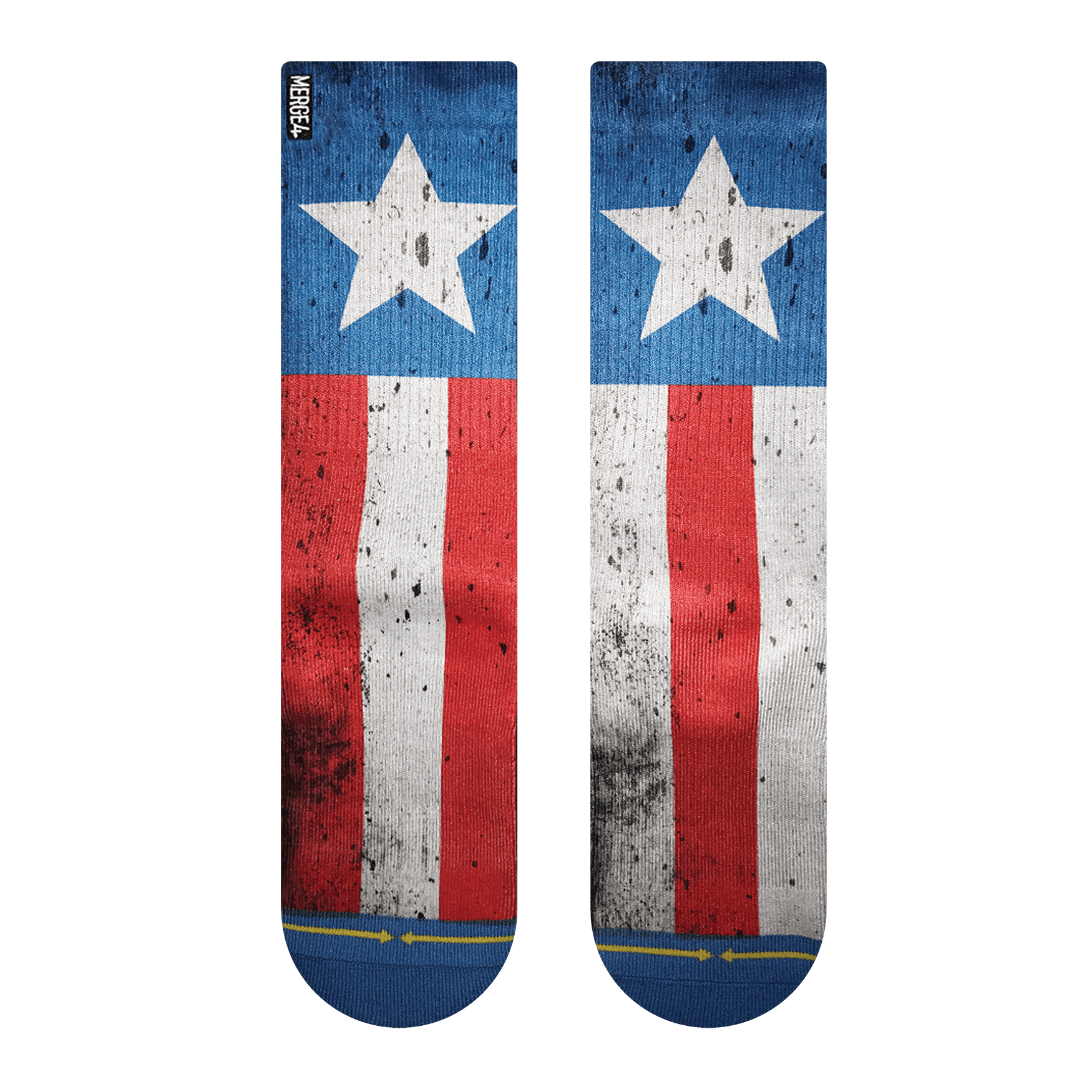 Merge4 Flag Crew Socks Sunny Smith LLC