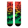Merge4 Rasta Tie-Dye Crew Sock Sunny Smith LLC