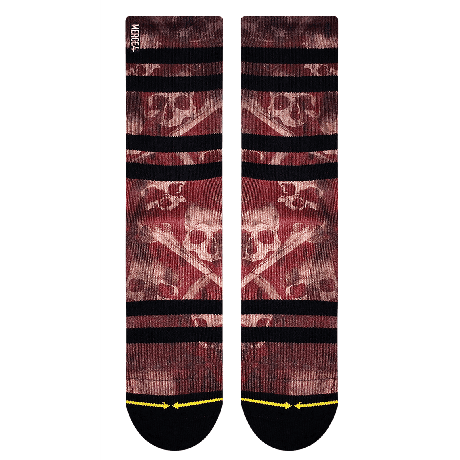 Merge4 Skulls Burgundy Sunny Smith LLC