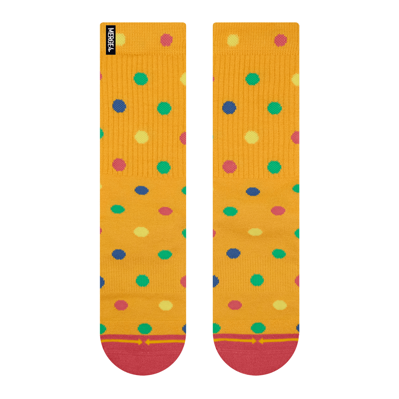 Merge4 x Spidey De Montrond Bamboo Blend Clown Polka Dots Crew Socks Sunny Smith LLC