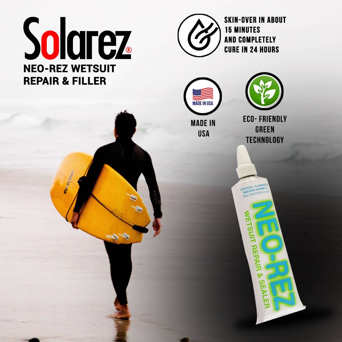 NEO-REZ Wetsuit Repair and Sealer (2 OZ) Sunny Smith LLC