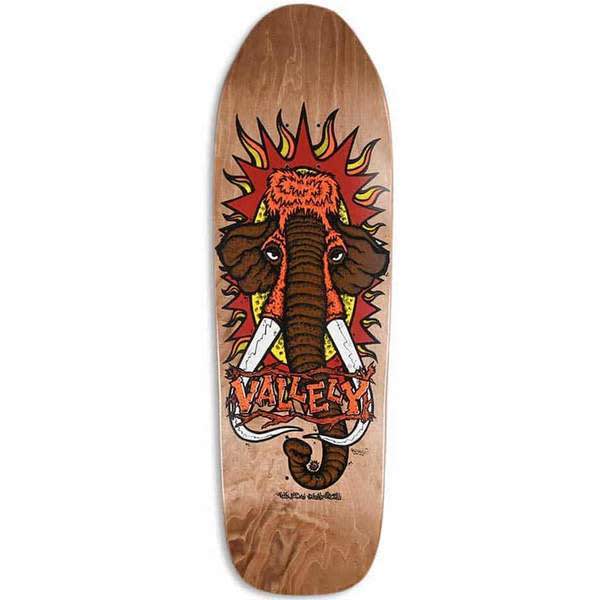 NEW DEAL Mike Vallely Mammoth Old School Reissue Deck-Brown Sunny Smith LLC