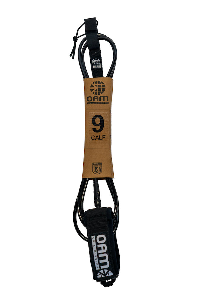 OAM Regular Calf 9' Leash - MADE IN USA