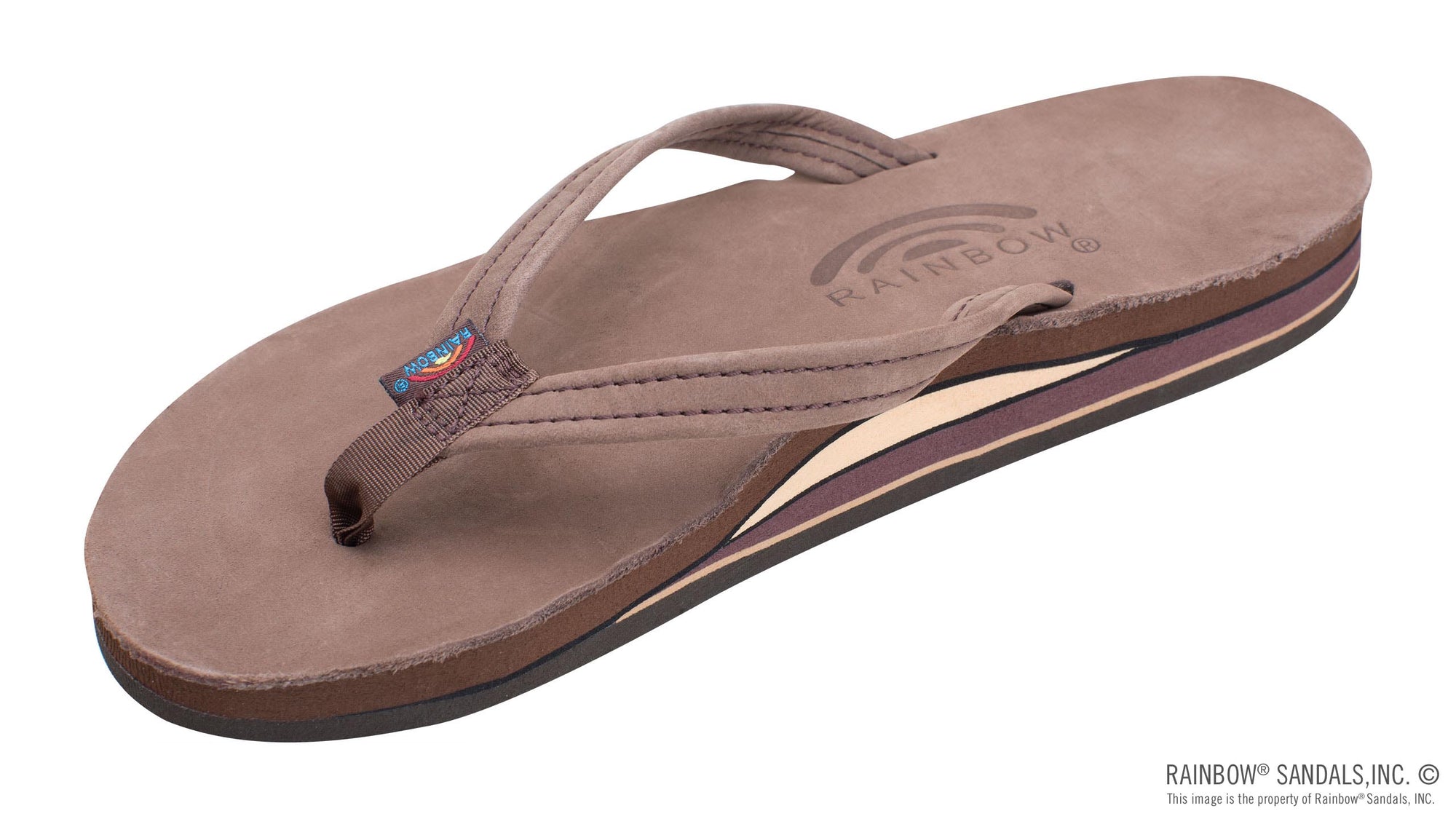 RAINBOW SANDALS THIN STRAP LEATHER DOUBLE THICK 302ALTSN Sunny Smith LLC