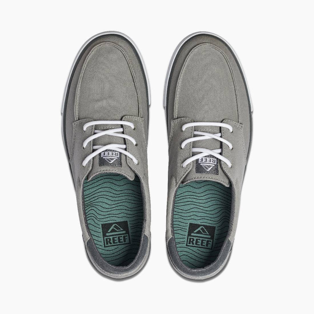 REEF DECKHAND 3 MEN'S CASUAL BOAT SHOE (GREY/WHT) Sunny Smith LLC