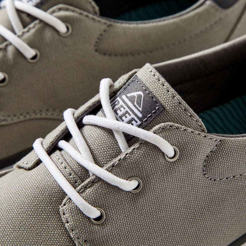 REEF DECKHAND 3 MEN'S CASUAL BOAT SHOE (GREY/WHT) Sunny Smith LLC